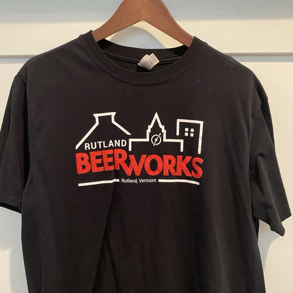 Gildan Other - Rutland Beer Works Men Large Black Vermont Short Sleeve T Shirt Brewery VT